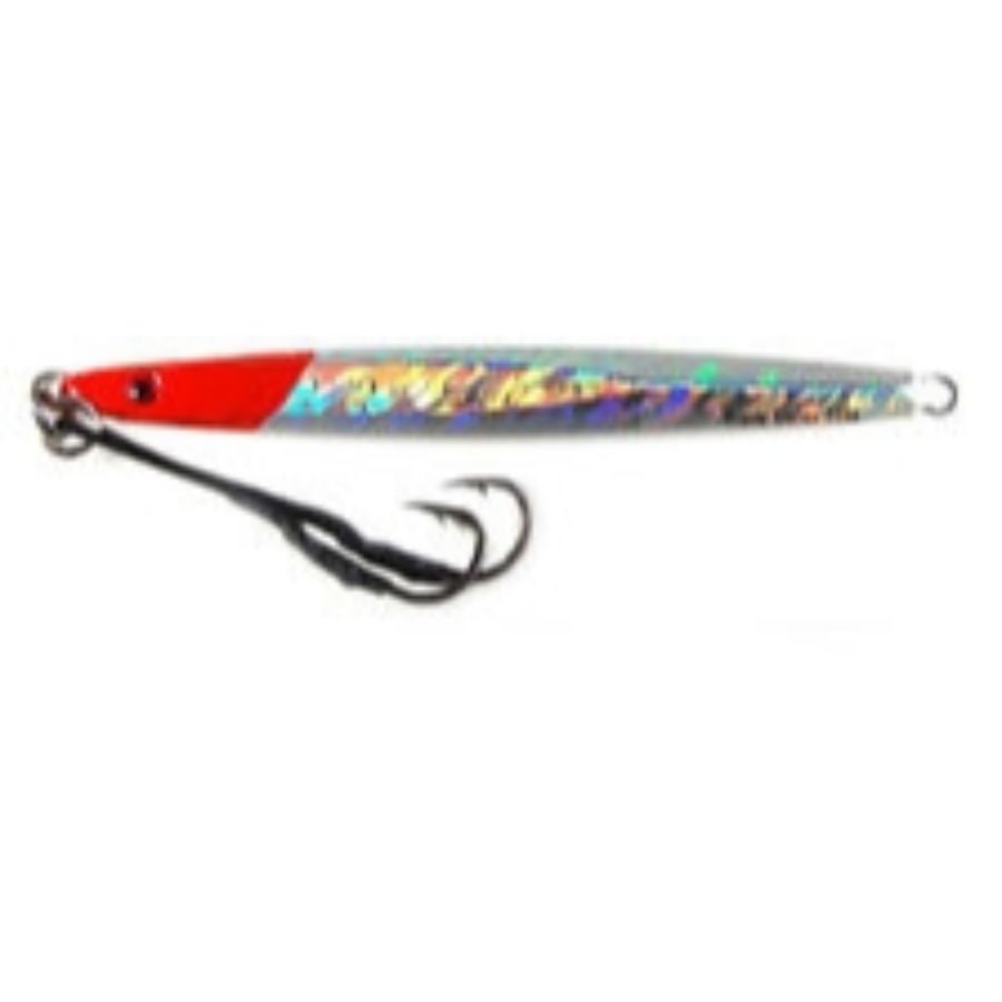 gypsy lures saltwater speed jig 150g 5 1/4oz 7 dolphin holo butterfly red  nose