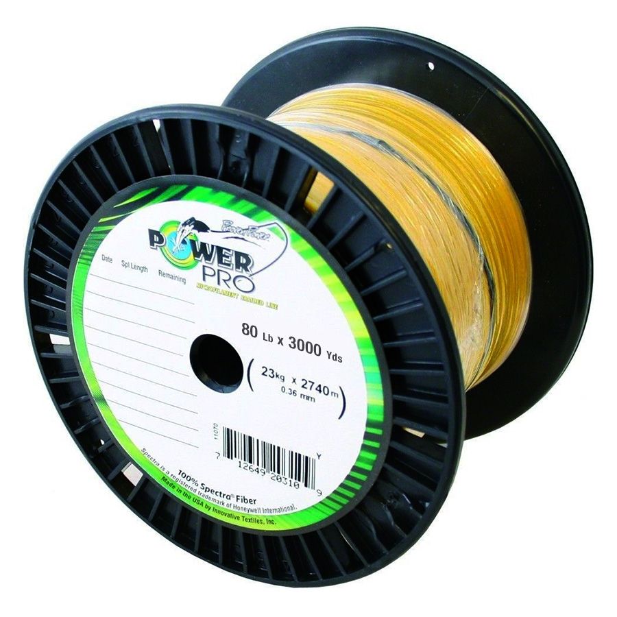 Power Pro 21102003000W Braided Spectra Fiber Fishing Line, 200 lb/3000 yd,  White : : Sports & Outdoors