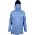 Aftco Yurei Airomesh Hooded LS Performance Naut Blue Heather Front