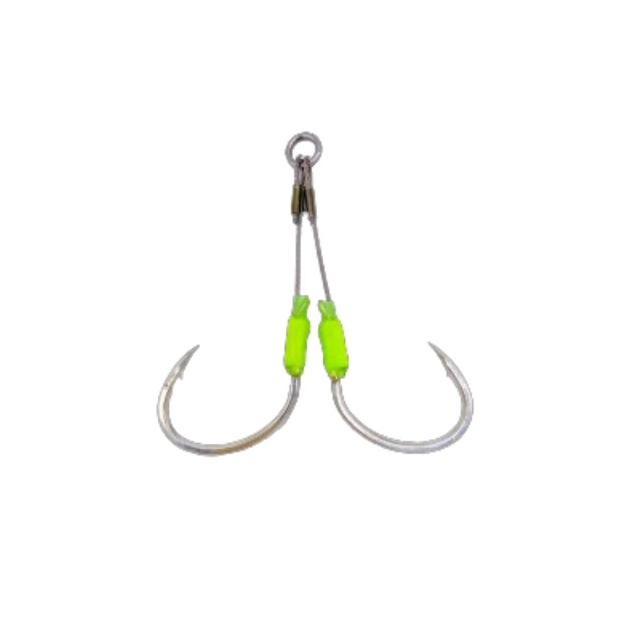 TWIN ASSIST HOOKS PINK (FEATHER)