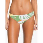 Roxy Wildflowers Reversible Bikini Bottom Turf Green Undertone Front