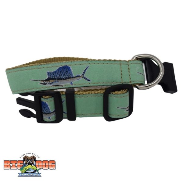 guy harvey leather dog collar