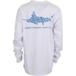 Aftco Youth Jigfish Long Sleeve Performance White Back