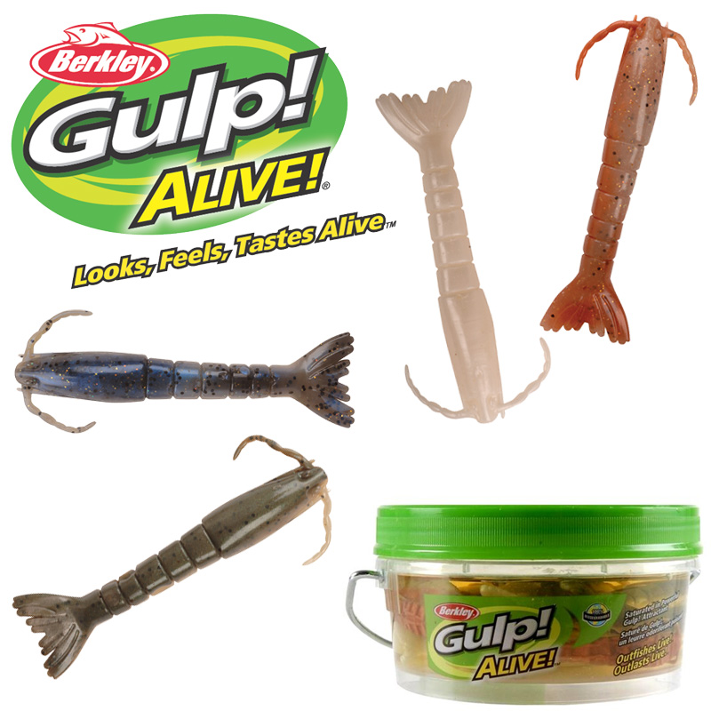 BERKLEY Gulp!® Alive!® Shrimp Fishing Bait, 3