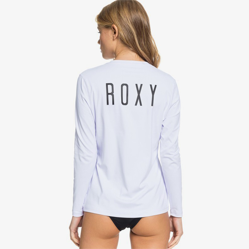 2020 Roxy Womens Enjoy Waves Long Sleeve Rash Vest ERJWR03368 - Bright White